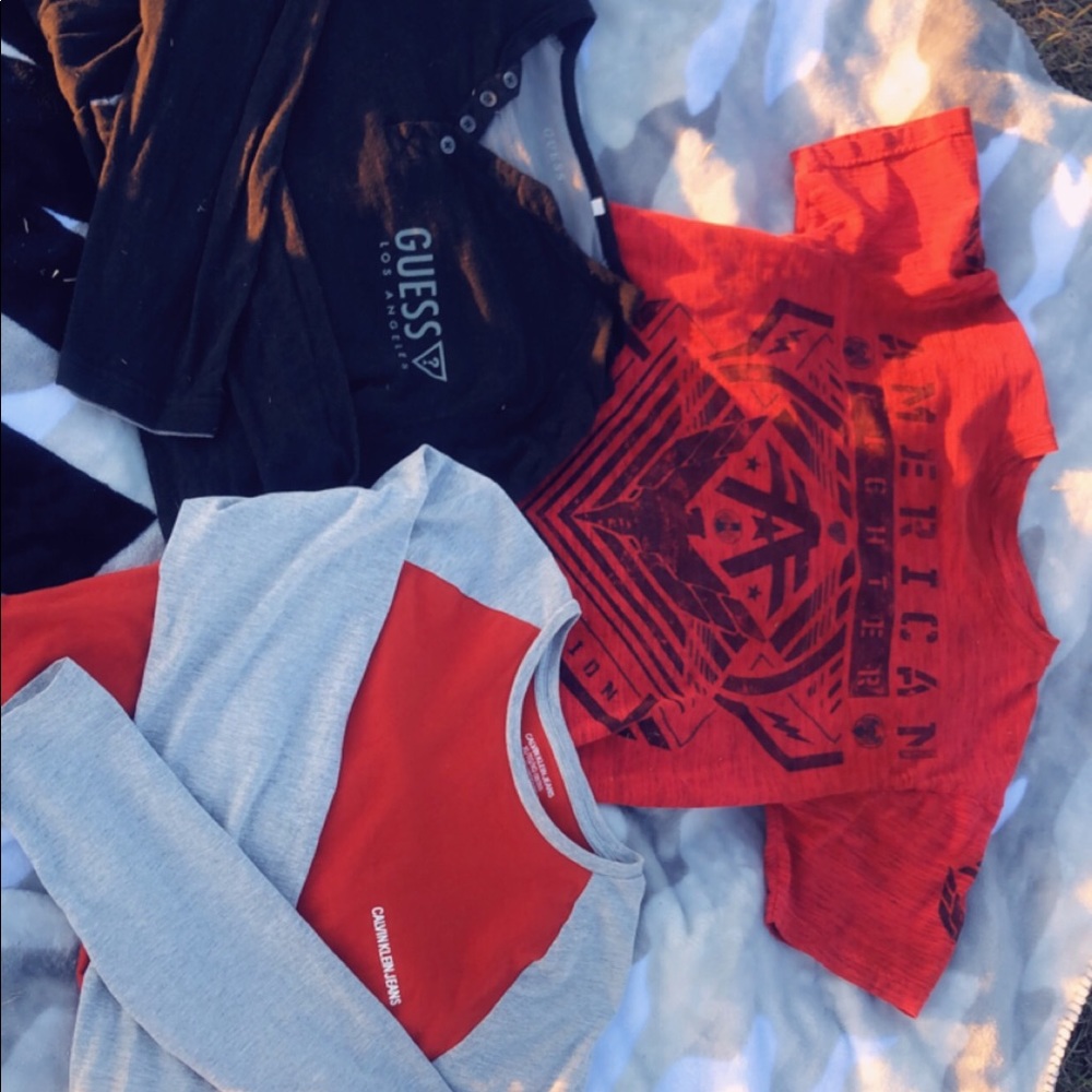 Three boy&men shirts🖤❤️🤍